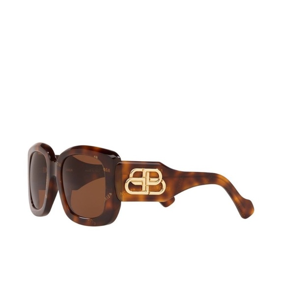 Balenciaga women’s BB logo monogram BB0069S square frame sunglass NEW - Picture 2 of 14